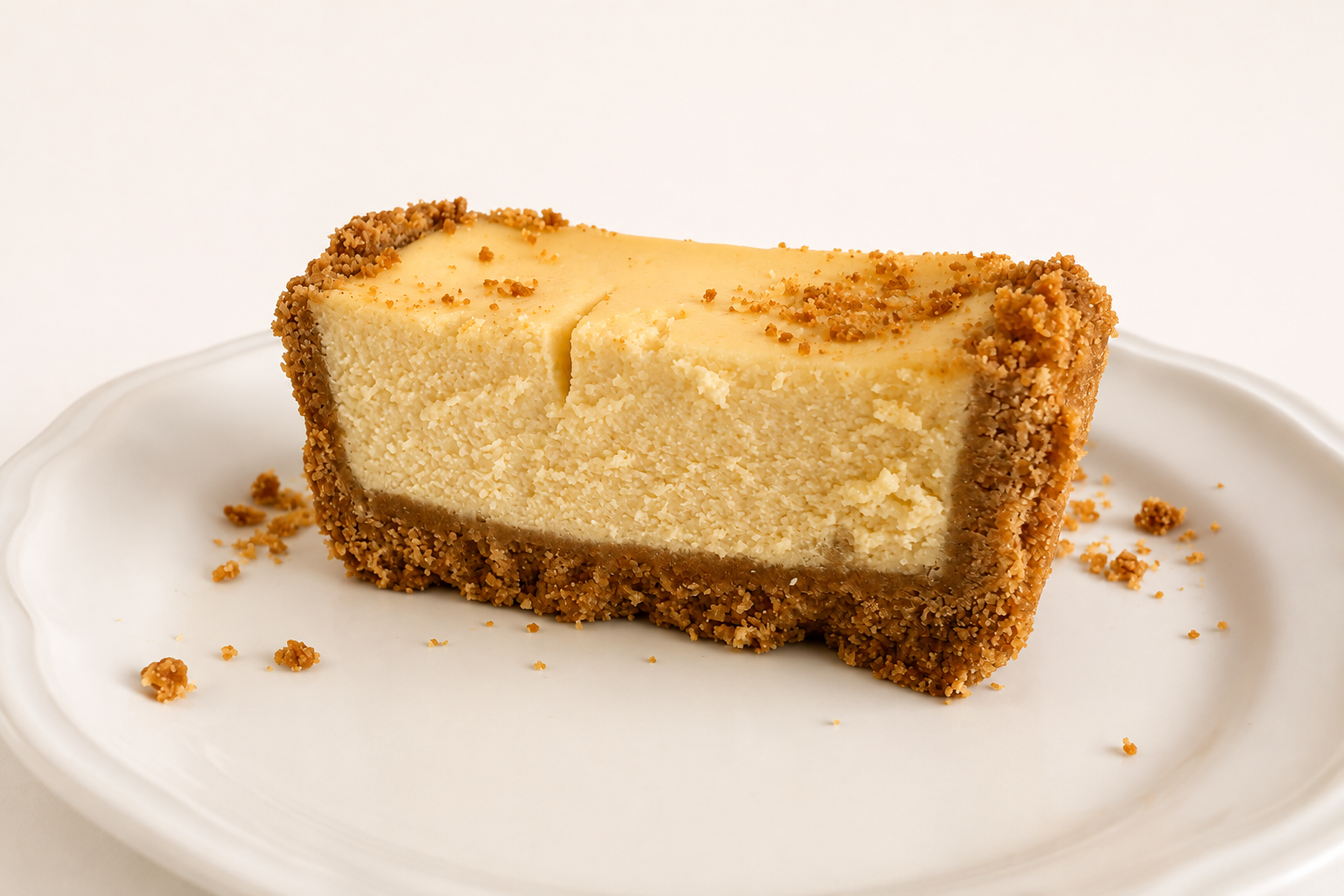Porción de New York cheesecake
